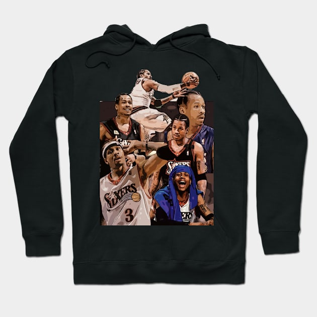 Allen Iverson Basketball Hoodie by Playful Creatives